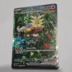 Pokemon Gouging Fire EX Ancient Full Art Holo SV05 204/162 230 HP - Image 1