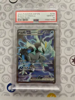 Pokemon SV SSP Surging Sparks Ultra Rare Black Kyurem ex 218 PSA 10 GEM MINT - Image 1