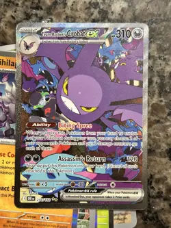 Pokemon TCG Team Rocket’s Crobat ex 234/182 Destined Rivals SIR NM - Image 3