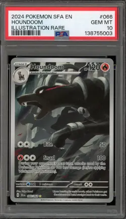 Pokemon Houndoom Shrouded Fable Illustration Rare #066 PSA 10 Gem Mint - Image 1