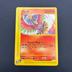 Ho-oh Black Star Promo 52 Pokemon LP - Image 1