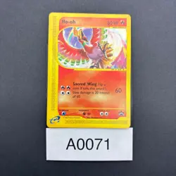 Ho-oh Black Star Promo 52 Pokemon LP - Image 3