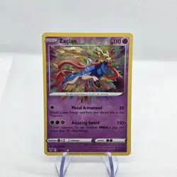 Zacian 082/185 (NM) - SWSH04: Vivid Voltage - Amazing Rare - Pokemon TCG - Image 1
