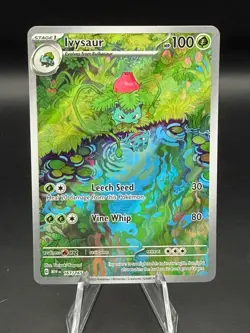 2023 Pokemon 151 Ivysaur Illustration Rare #167/165 - NM [BLISS] - Image 1