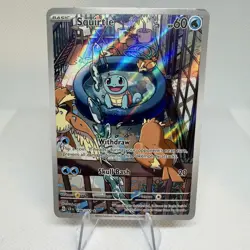Pokemon TCG Squirtle 148/142 Stellar Crown Illustration Rare NM - Image 2
