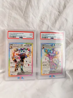 Pokemon Umbreon ex & Espeon ex Graded PRE PREMIUM FIGURE COLL English - Image 1