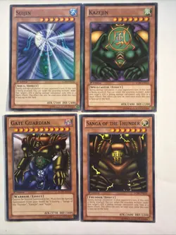 Yu-Gi-Oh! LCJW Gate Guardian 1st Ed Set 223 224 225 226 Near Mint NM Common - Image 1