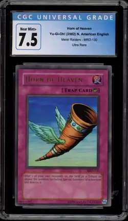 Yu-Gi-Oh! Horn of Heaven Metal Raiders Unlimited MRD-130 CGC 7.5 - Image 1