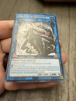 Yugioh A Bao A Qu, the Lightless Shadow SUDA-EN049 Supreme Darkness 1st Edition - Image 2