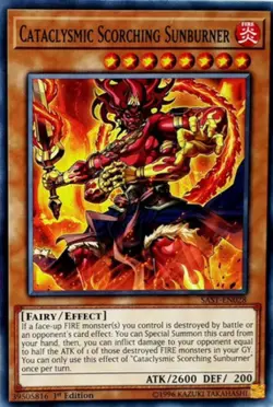 Cataclysmic Scorching Sunburner - SAST-EN028 - Common - 1st Edition - Lightly Pl - Image 1