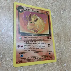 Dark Flareon Pokemon TCG 35/82 Team Rocket Non-Holo Uncommon Vintage Card LP+ - Image 3