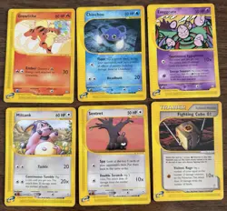 Pokemon TCG Aquapolis 6 Card Lot Common Uncommon LP/MP E-Reader - Image 1
