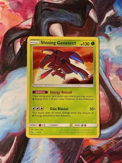Shining Genesect 9/73 Shining Legends Holo NM Pokemon Card 2017 - Image 1