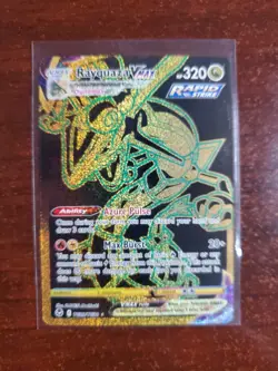Pokemon TCG Cards Rayquaza VMAX TG29/TG30 Silver Tempest Gold Secret Rare - Image 1