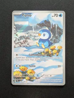 Piplup 098/094 Phantasmal Flames Full Art Holo Rare Pokemon Card NM - Image 1