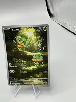 Pokemon TCG Pansage Illustration Rare Holo Black Bolt English Card 089/086 - Image 1