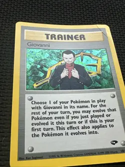 Giovanni - 18/132 Gym Challenge - Holo Rare - Unlimited Edition Pokemon Card DMG - Image 3