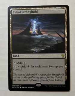 Cabal Stronghold X1 - NM/M - Dominaria MTG Magic The Gathering Card English - Image 1
