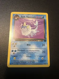 Dark Vaporeon 45/82 Team Rocket Pokemon Card In NM Condition - Image 1