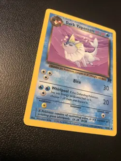 Dark Vaporeon 45/82 Team Rocket Pokemon Card In NM Condition - Image 2