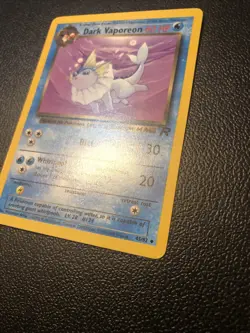 Dark Vaporeon 45/82 Team Rocket Pokemon Card In NM Condition - Image 3