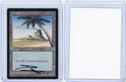 Island (Palm Tree) Mirage Signed Artist Proof MTG - Image 3