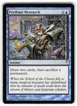 Perilous Research *Uncommon* Magic MtG x1 Coldsnap MP - Image 1