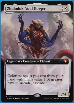 Zhulodok, Void Gorger (Extended Art) Commander Masters MINT (511885) ABUGames - Image 1