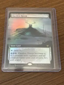 Faceless Haven (Extended Art) #371 (Foil) (NM) Kaldheim KHM Magic MTG - Image 1