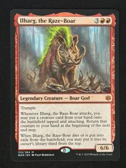 1x MTG Ilharg, the Raze-Boar - War of the Spark (WAR) #133 - Magic - Image 1