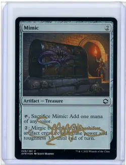 Mimic Adventures in the Forgotten Realms Foil Signed Artist Proof MTG - Image 2