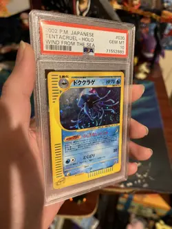2002 TENTACRUEL-HOLO POKEMON JAPANESE WIND FROM THE SEA #030 Unlimited PSA 10 - Image 5