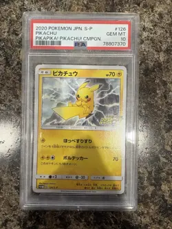 Pokemon Pikachu Promo S-P Sword & Shield 126/S-P Regular Japanese PSA 10 - Image 1