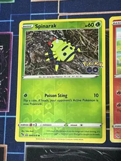 Pokemon TCG (Set of 3) Unpeeled Ditto Pokemon GO Spinarak Numel Bidoof NM-LP - Image 2