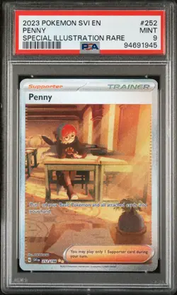 2023 Pokemon Penny 252/198 Sv01: Scarlet & Violet Base Set Holo PSA 9 MINT - Image 1