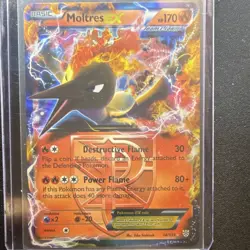 Pokemon TCG Moltres EX 14/135 Plasma Storm Holo Ultra Rare NM - Image 1
