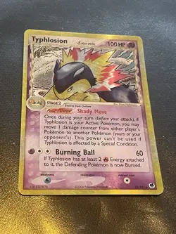 2006 Pokemon Typhlosion (Delta Species) 12/101 Dragon Frontiers Holo Rare Foil - Image 1