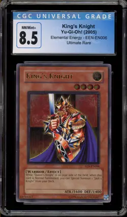 Yu-Gi-Oh! King's Knight Elemental Energy Ultimate Rare EEN-EN006 CGC 8.5 - Image 1