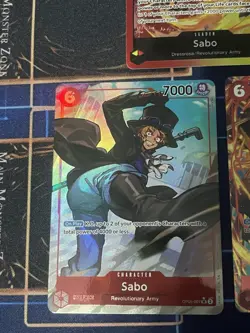 One Piece SABO 5 Card Lot! OP07-118 SEC ALT ART Op05-007 SR P-073 St13-001 - Image 4