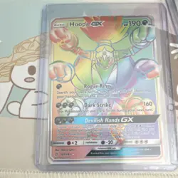 Hoopa GX 187/181 Sun & Moon Team Up Full Art Holo Rare GX Pokemon Card - Image 1