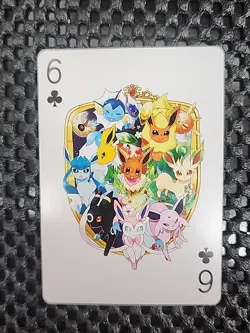 Eeveelutions Playing Card - Rare Chinese Poker Card with Pikachu back - umbreon - Image 1