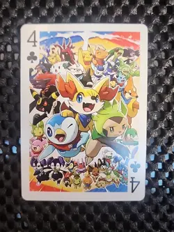 Piplup Fennekin Pokemon Poker Card Pokemon Playing Card Gour Of Clubs Umbreon - Image 1