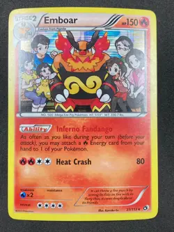 Emboar 27/113 Holo Rare Legendary Treasures Pokemon Card - MP - Image 1