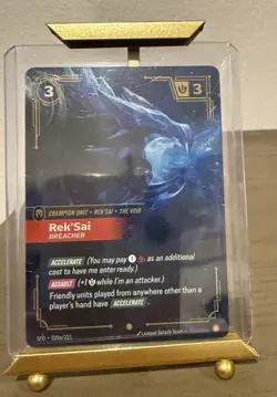 League of Legends Rek'Sai Champion Unit Card Accelerate Assault 029a/221 - Image 1