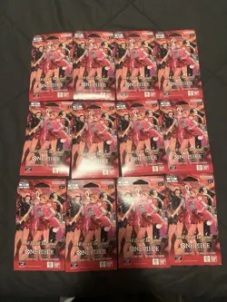 ONE PIECE Card Game EB-03 Heroines Edition Sleeved Booster Pack LOT OF 12 Sealed - Image 1