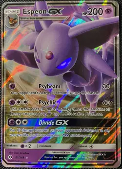 Espeon GX 61/149 SM Base Set Holo (See Photos) Pokemon Card - Image 1