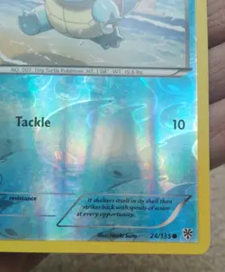 Squirtle 24/135 Plasma Storm Reverse Holo Pokemon Card 2012 - LP - Image 4