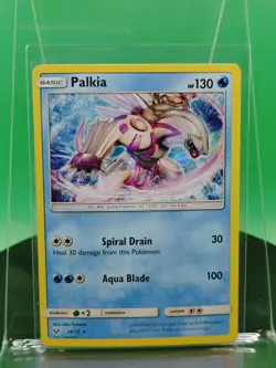 Palkia 24/73 Shining Legends Holo Rare 2017 English Pokemon Card TCG - Image 1