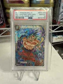 2018 Dragon Ball Super Card Son Goku BT4-075 PSA 10 Gem Mint - Image 1
