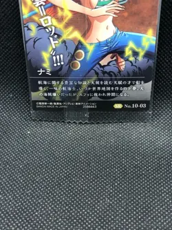 Nami Onepiece wafer Card SR Holo No.10-03 Bandai Japanese Japan F/S - Image 5